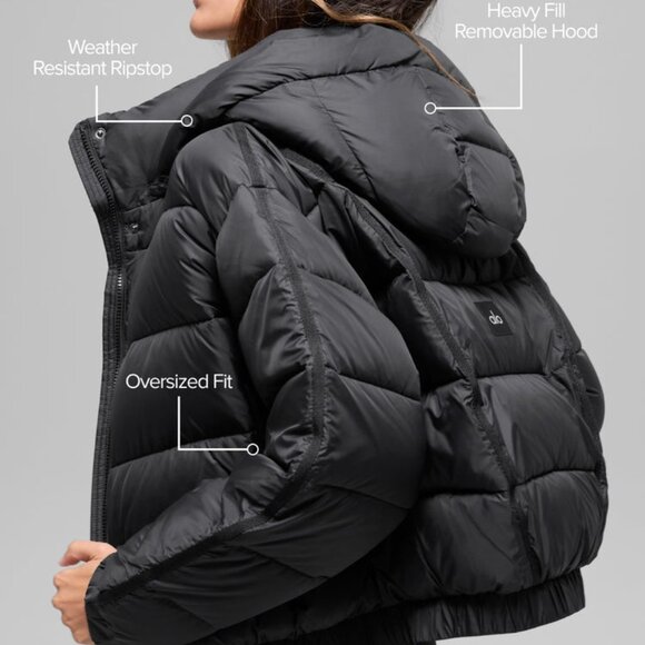 Alo Yoga Aspen Love Puffer Jacket Black - Picture 4 of 4